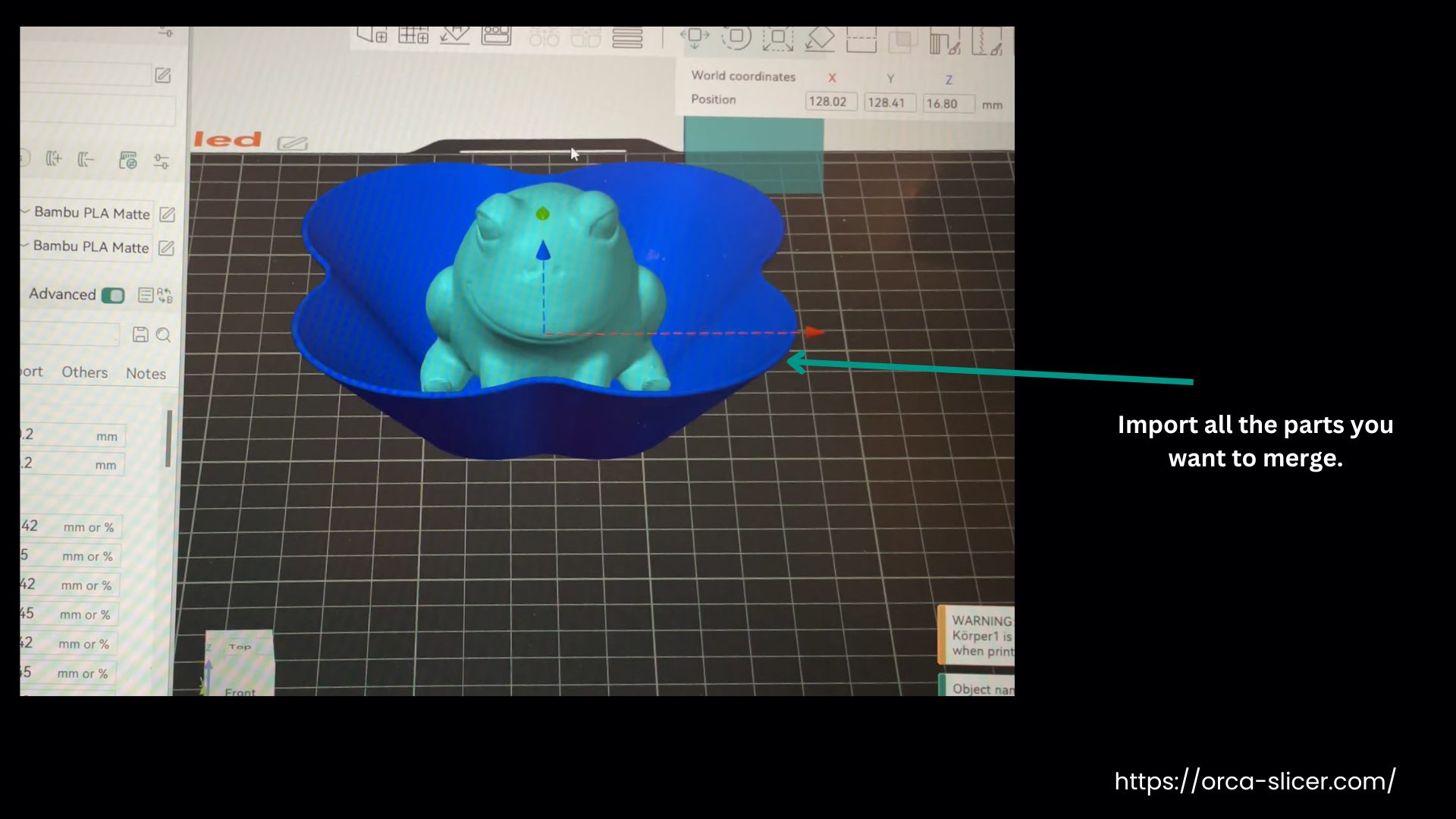 Import parts to merge